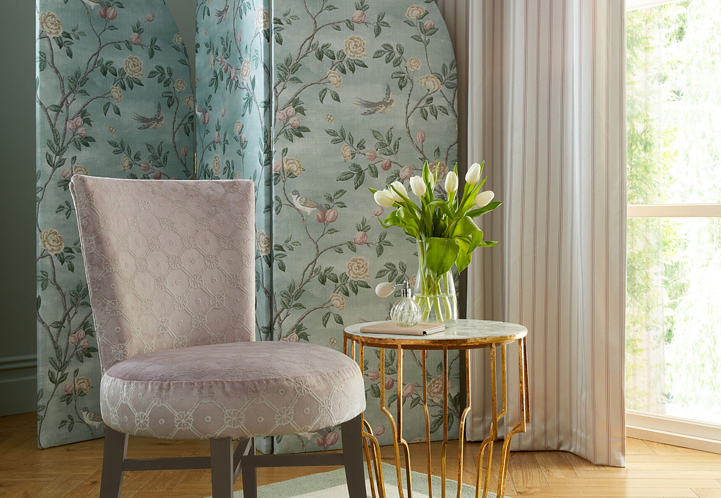 Ткань Laura Ashley Romantic Opulence Vol.1 Eglantine/SmokeGreen