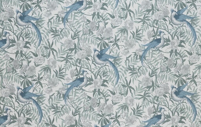 Английская ткань Laura Ashley, коллекция Romantic Opulence Vol.1, артикул OsterleyBirds/Seaspray