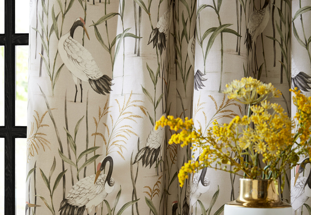 Ткань Ashley Wilde Kyoto Cardens Harome/Linen