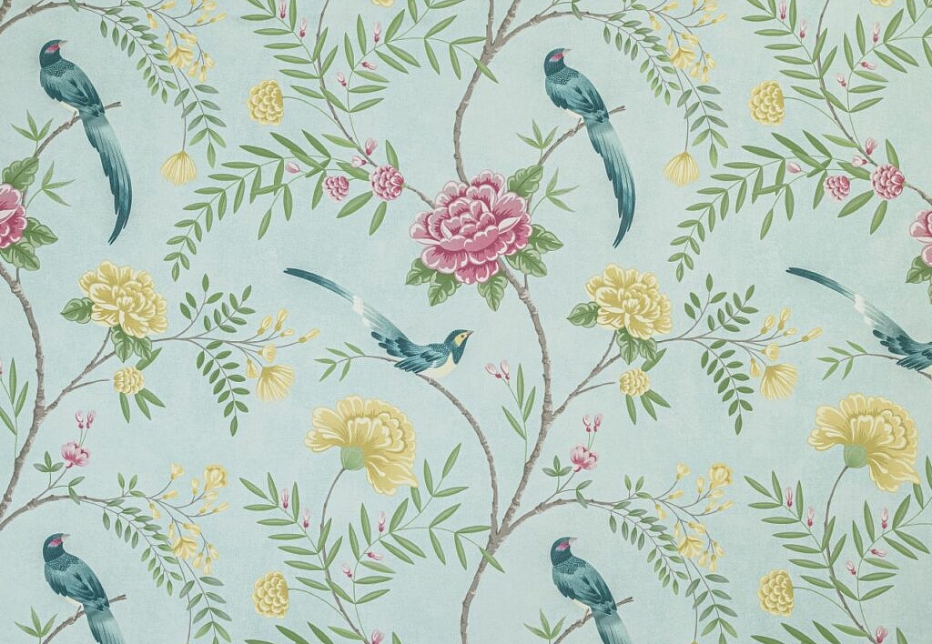 Ткань Ashley Wilde Kyoto Cardens Rhea/Aqua