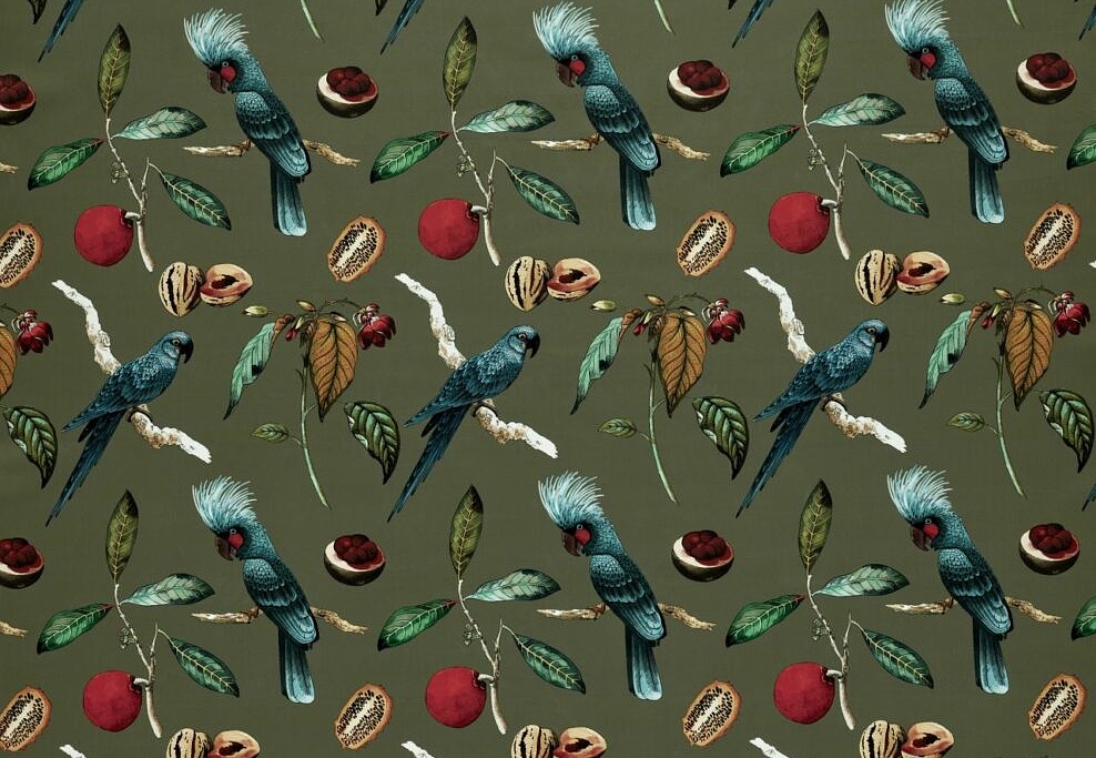 Ткань Ashley Wilde Tahiti Cockatoo/Olive