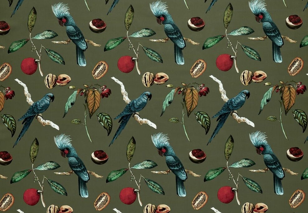 Ткань Ashley Wilde Tahiti Cockatoo/Olive
