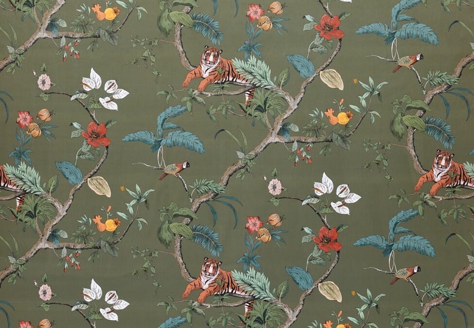Ткань Ashley Wilde Tahiti Bengal/Olive