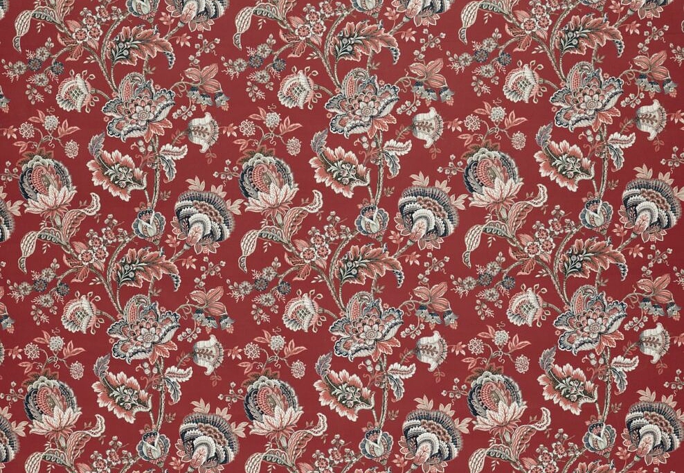 Ткань Ashley Wilde Tahiti Prunella/Crimson
