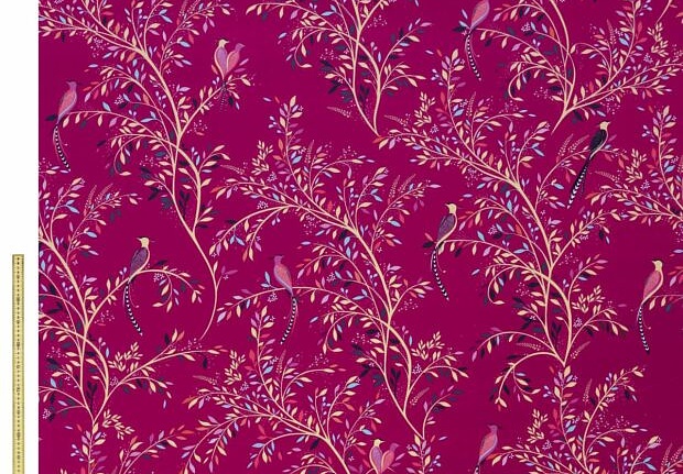 Ткань Sara Miller Volume 1 BirdsOfParadiseVelvetFuchsia