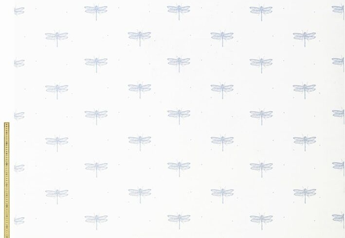 Ткань Sara Miller Volume 1 DragonflySateenWhite