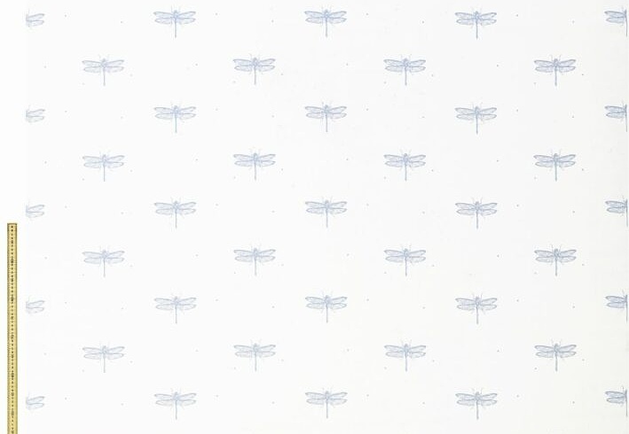 Ткань Sara Miller Volume 1 DragonflySateenWhite