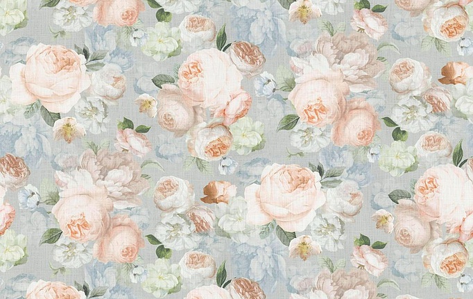 Бельгийская ткань Daylight, коллекция Grandiflora, артикул Rose/Salmon