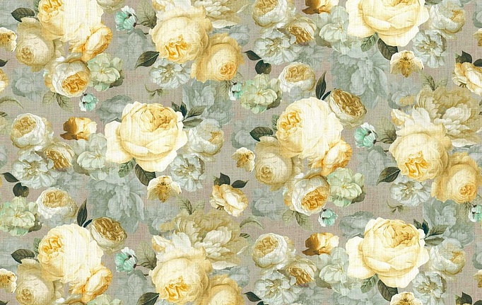 Бельгийская ткань Daylight, коллекция Grandiflora, артикул Rose/Golden