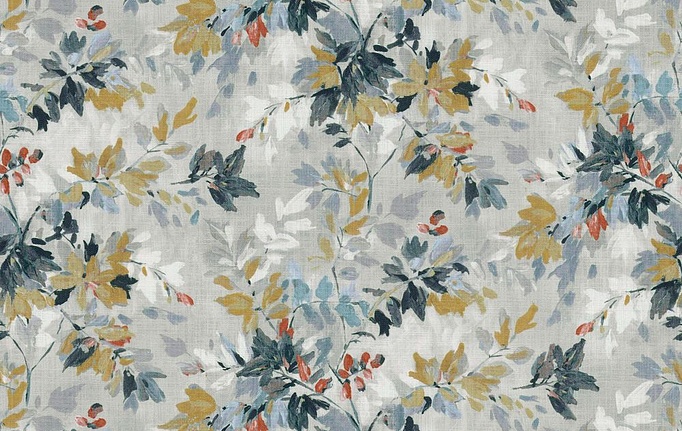 Бельгийская ткань Daylight, коллекция Grandiflora, артикул Katsura/Pewter