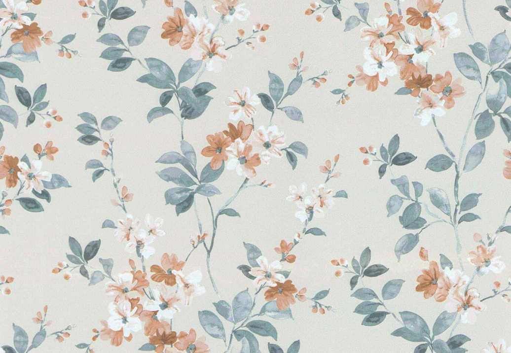 Ткань Daylight Meadows Syringa/Salmon