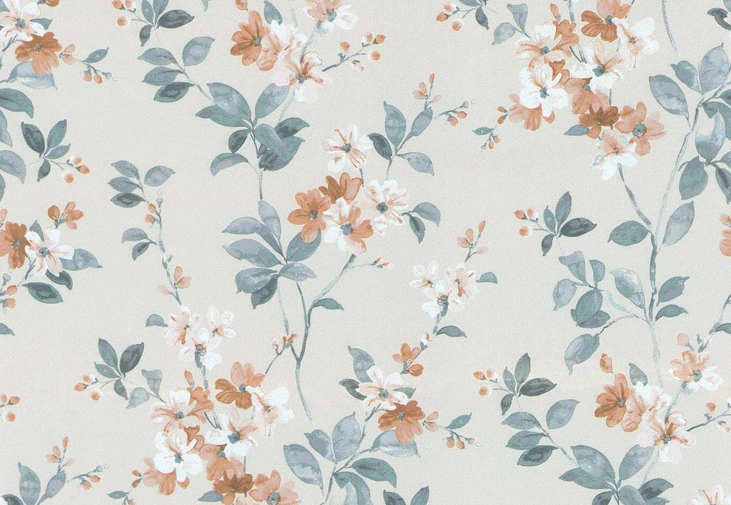 Ткань Daylight Meadows Syringa/Salmon