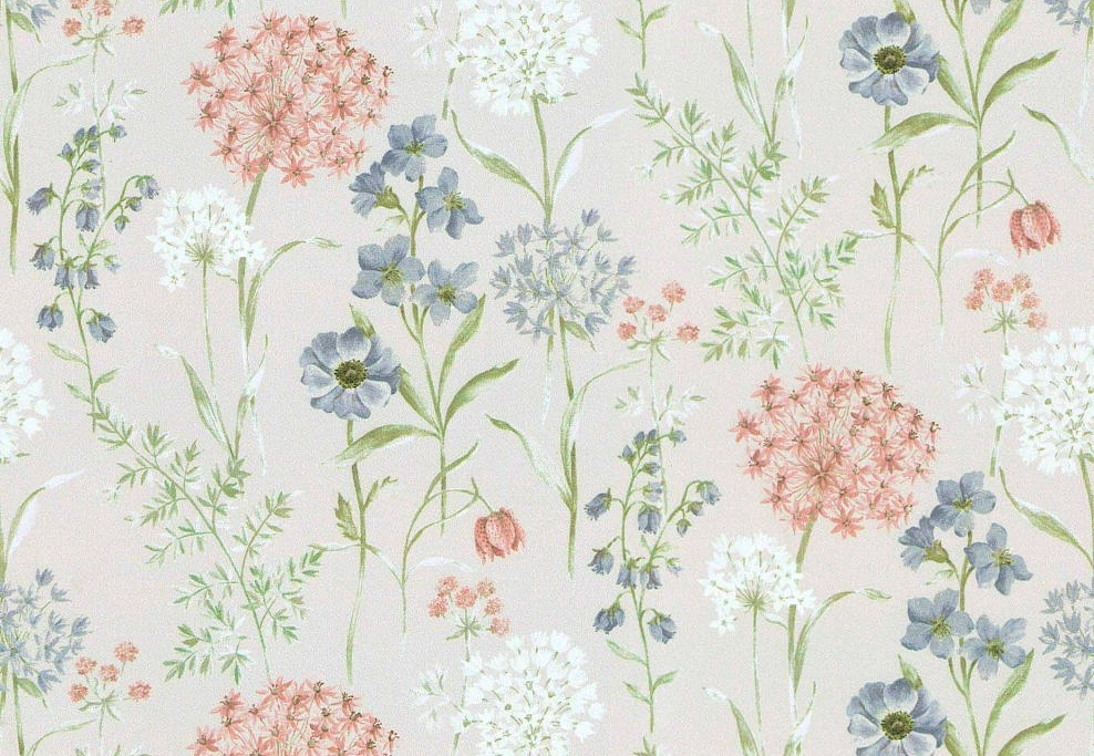 Ткань Daylight Meadows Wildflower/Salmon