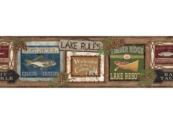 Бордюр York Rustic Living LG1451BD