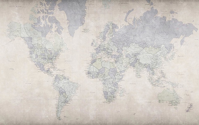 Российские обои Factura, коллекция Kids, артикул WORLD MAP/5