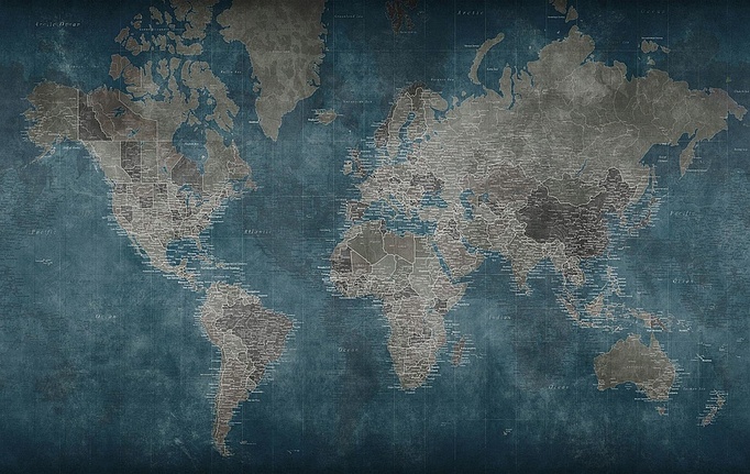 Российские обои Factura, коллекция Kids, артикул WORLD MAP/9