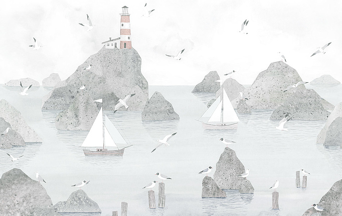 Российские обои Factura, коллекция Kids, артикул LIGHTHOUSE/4