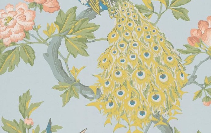 Английские обои Little Greene, коллекция National Trust Papers, артикул 0245PASKYEZ