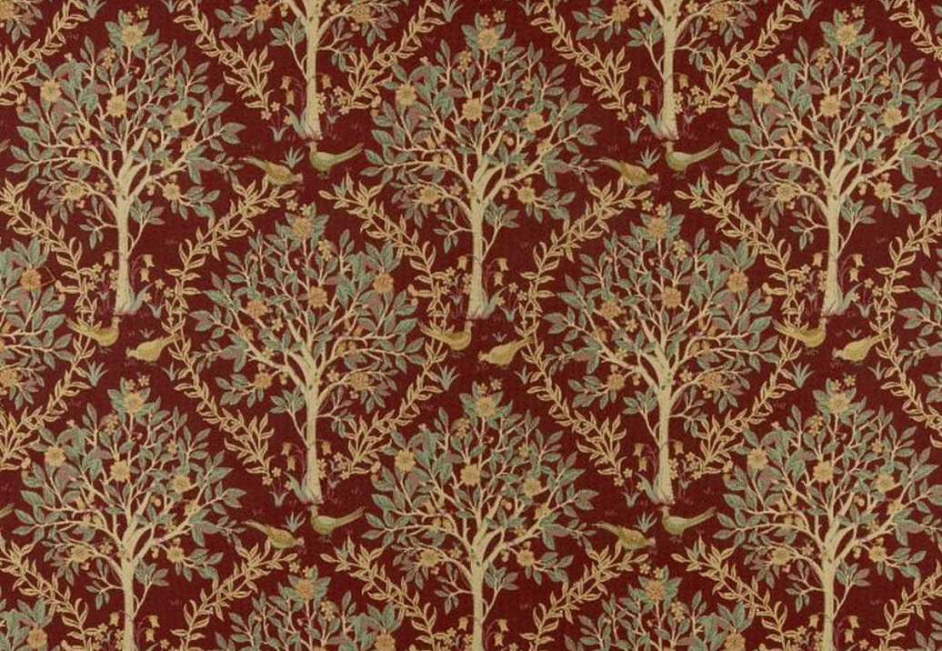 Ткань Ashley Wilde Sherwood Bedgebury/Merlot