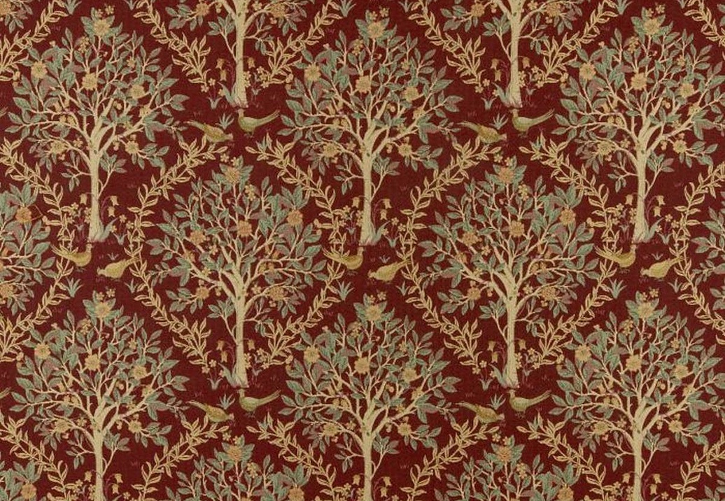 Ткань Ashley Wilde Sherwood Bedgebury/Merlot