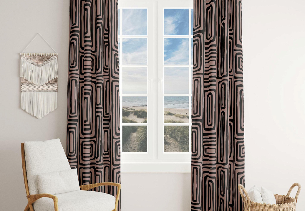Ткань Marufabrics Vivid Ellipse/Red