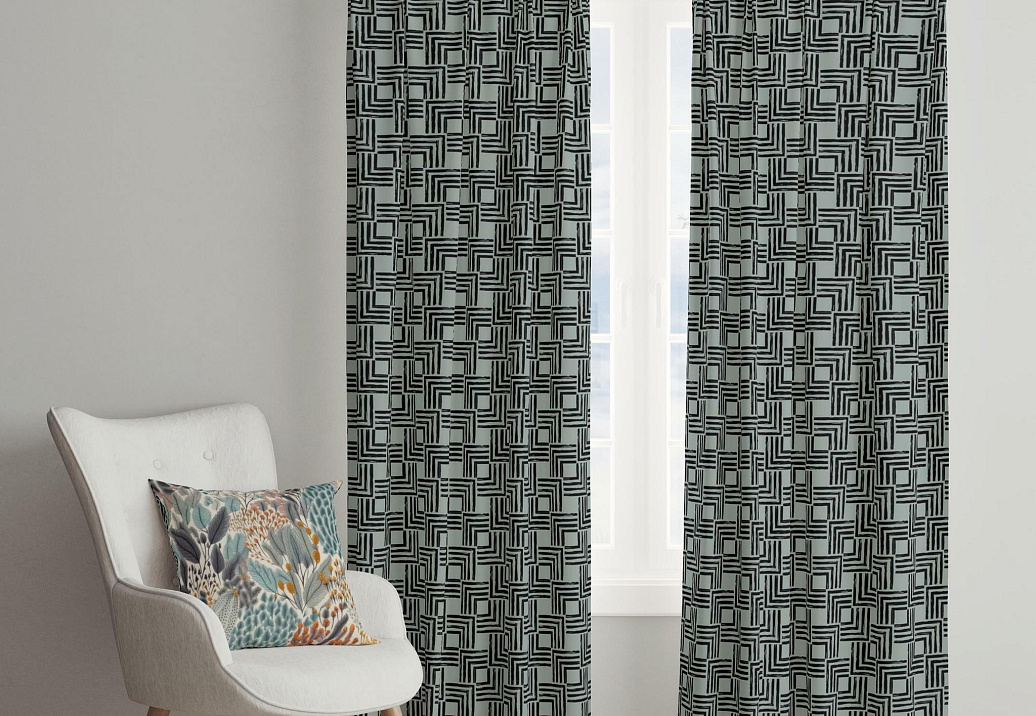 Ткань Marufabrics Vivid Check/Green