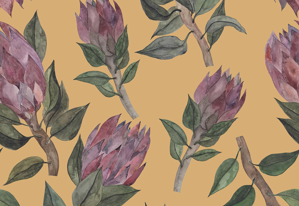 Ткань Marufabrics Vivid Protea/Yellow