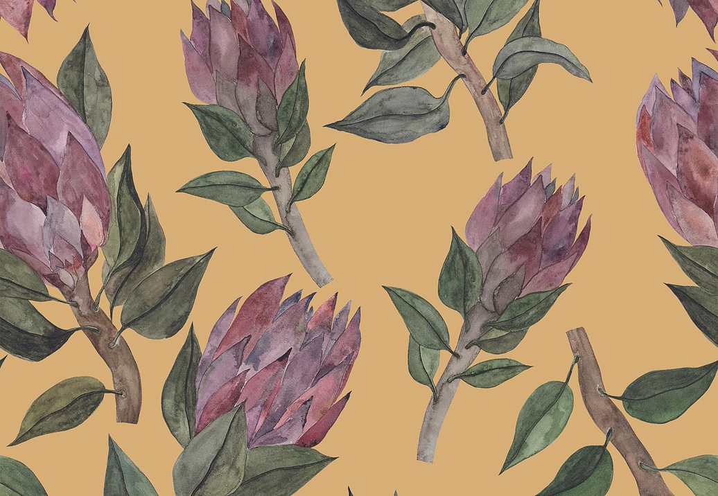 Ткань Marufabrics Vivid Protea/Yellow