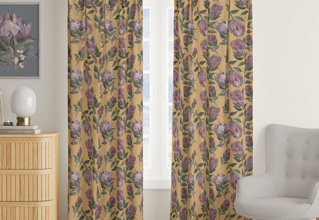 Ткань Marufabrics Vivid Protea/Yellow