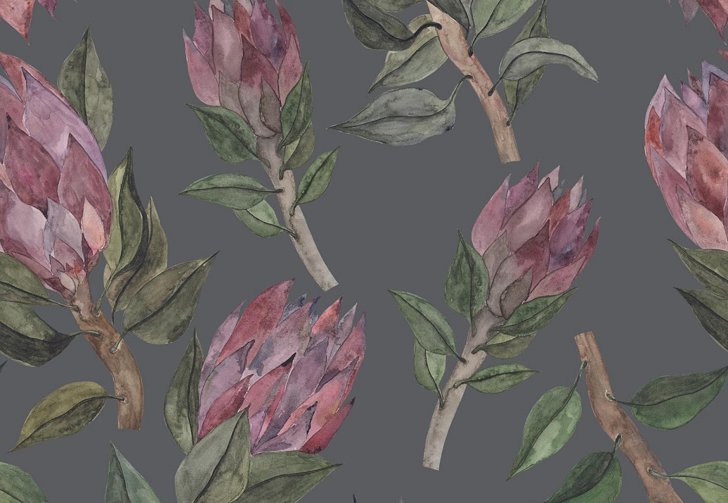 Ткань Marufabrics Vivid Protea/Dark