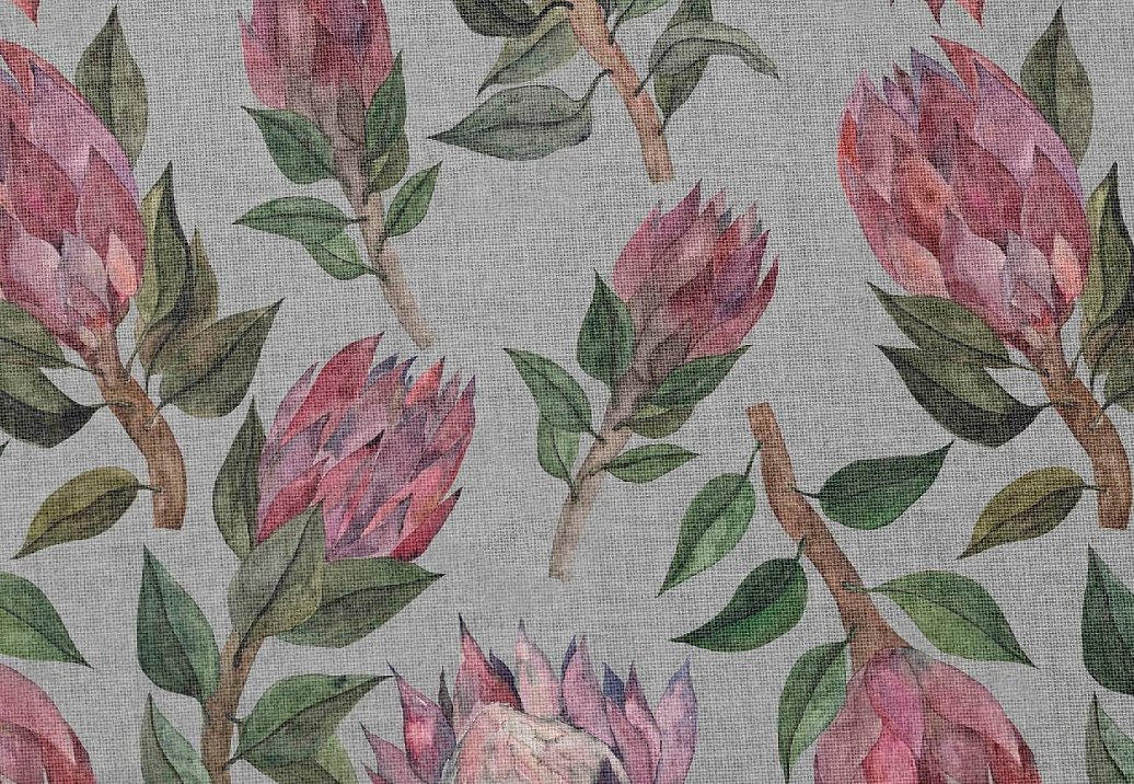 Ткань Marufabrics Vivid Protea/Grey