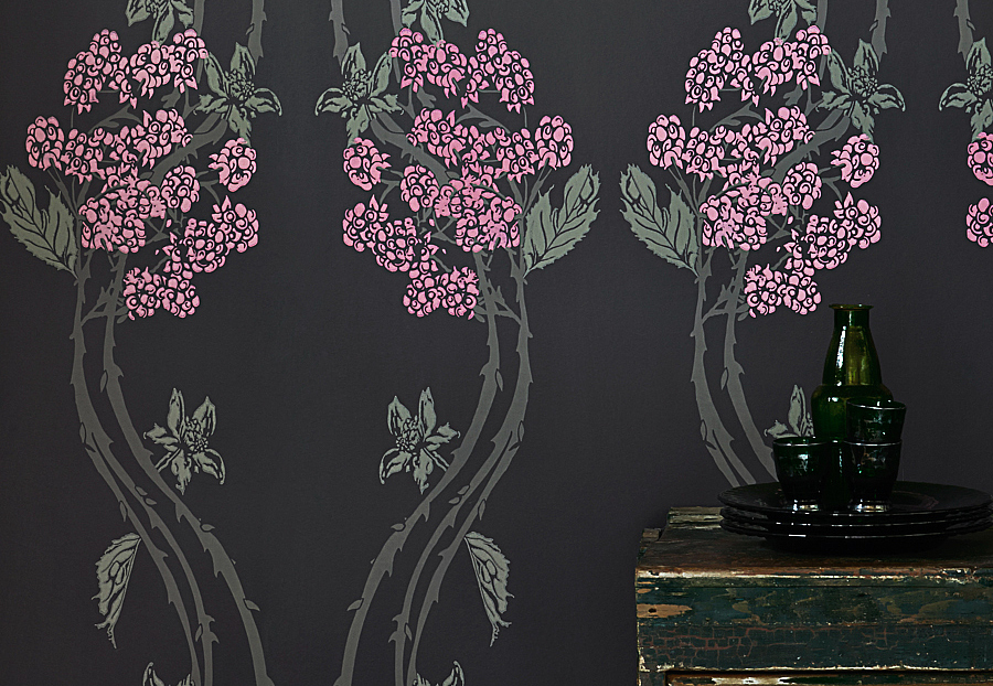 Обои Barneby Gates Book vol.3 BG1100201/Autumn Berry/Blackberry