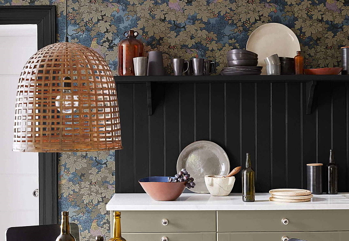 Обои Little Greene Archive Trails 0247VIBLEUZ