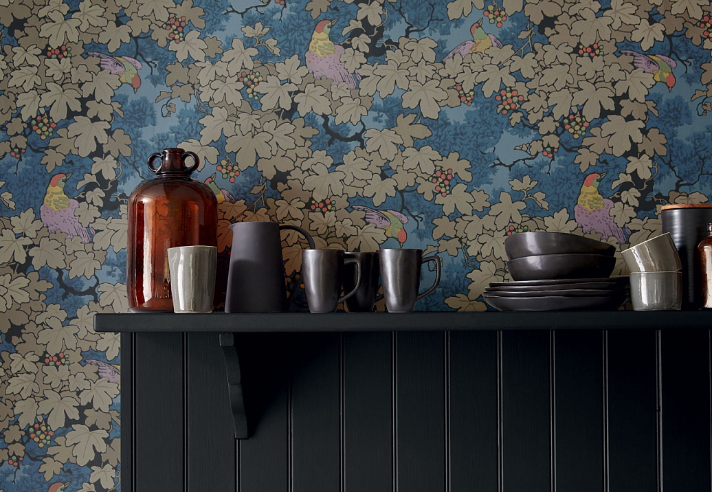 Обои Little Greene Archive Trails 0247VIBLEUZ