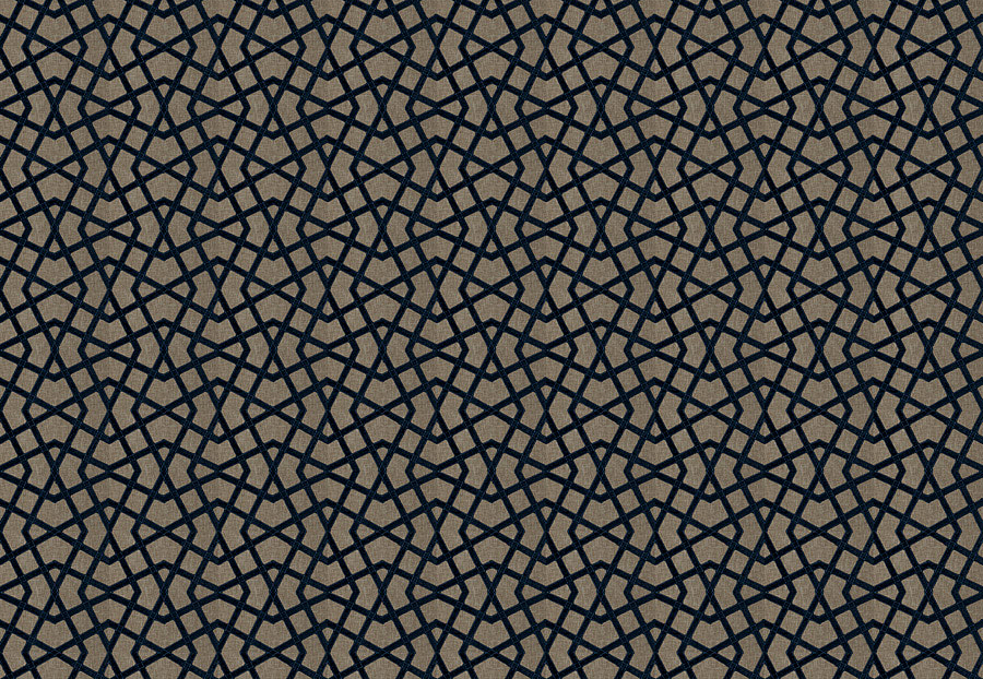 Ткань Fabricut Vignettes Vol.XVI Bluestone Trailer geo/Navy