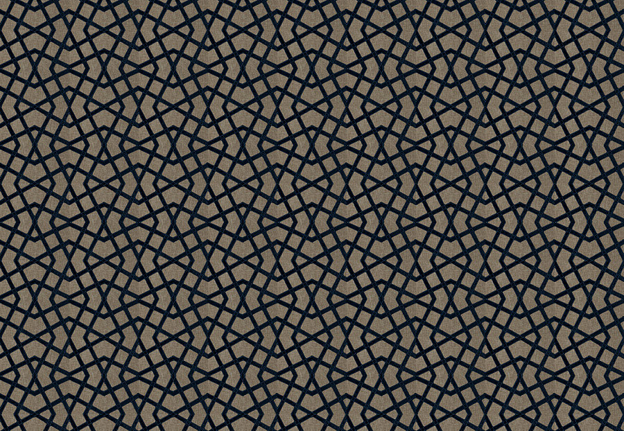 Ткань Fabricut Vignettes Vol.XVI Bluestone Trailer geo/Navy