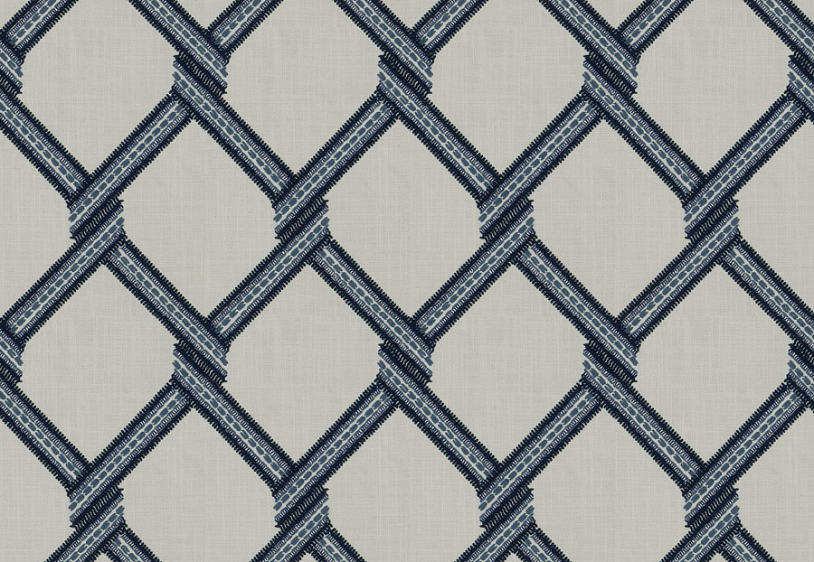 Ткань Fabricut Vignettes Vol.XVI Bluestone Protagonist/Navy