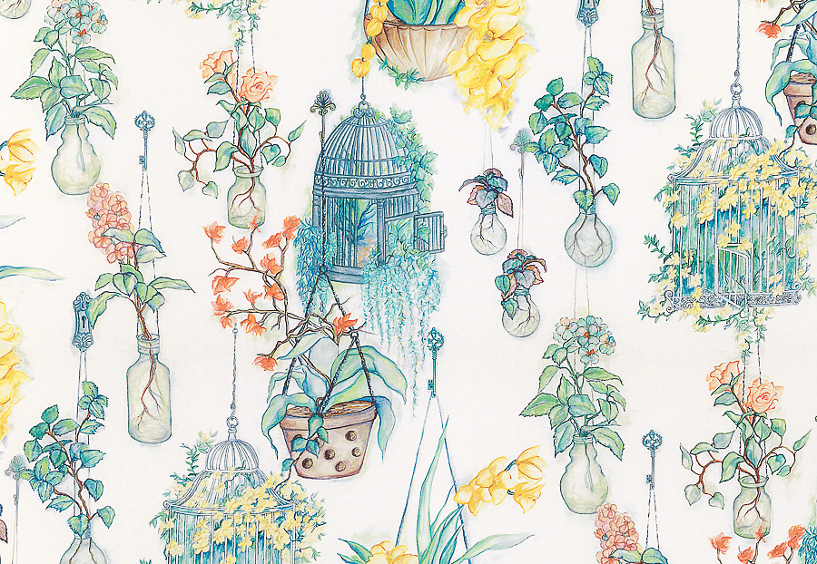 Ткань Osborne & Little Enchanted Gardens F7014/02