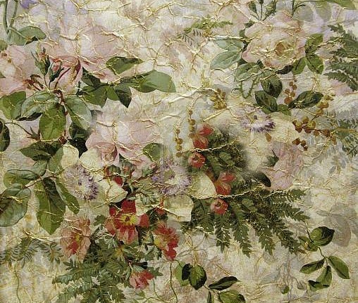 Обои Zuber Roses Anciennes ROSES-ANCIENNES-P-07