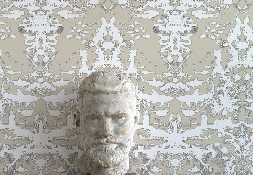 Обои Timorous Beasties Sea Collection TB/MTOIL/FIB/01