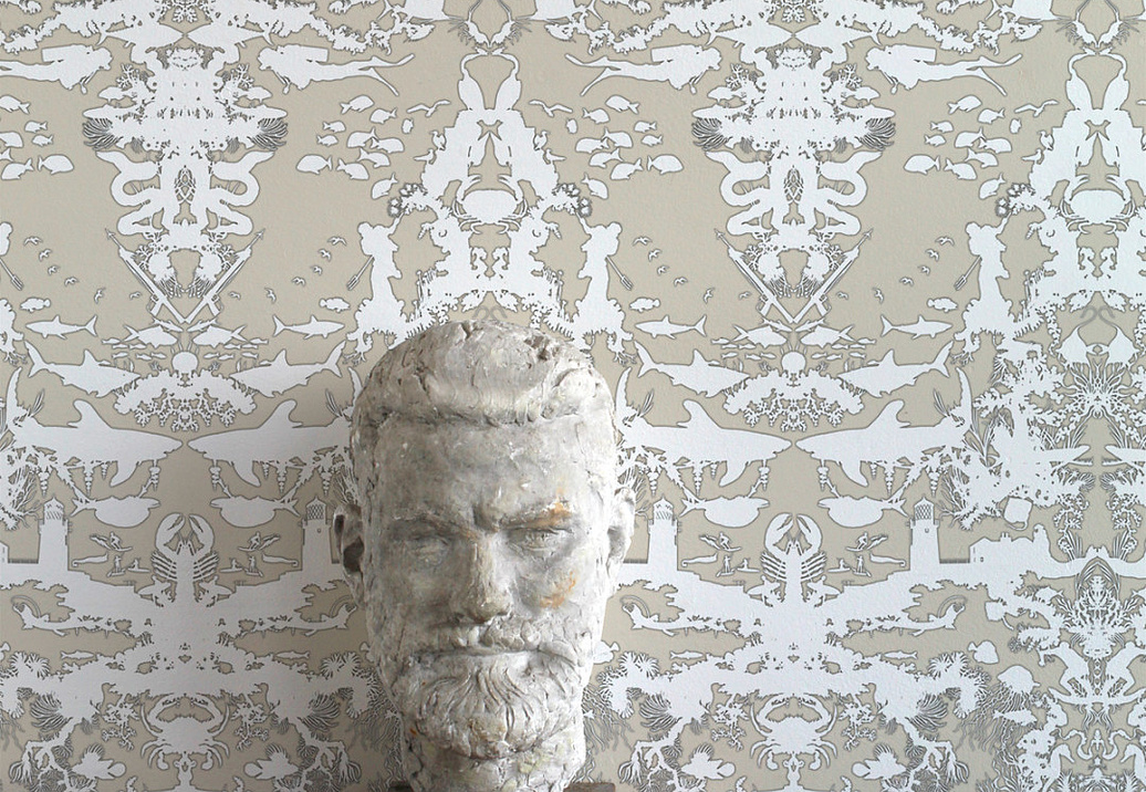 Обои Timorous Beasties Sea Collection TB/MTOIL/FIB/01