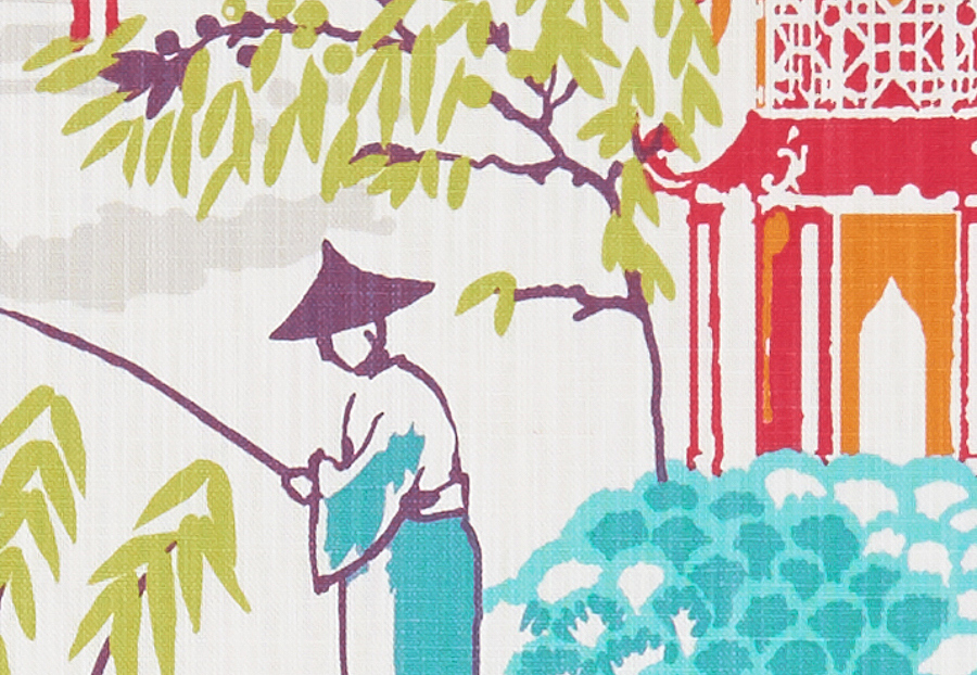 Ткань Clarke & Clarke Oriental Garden F1290/05