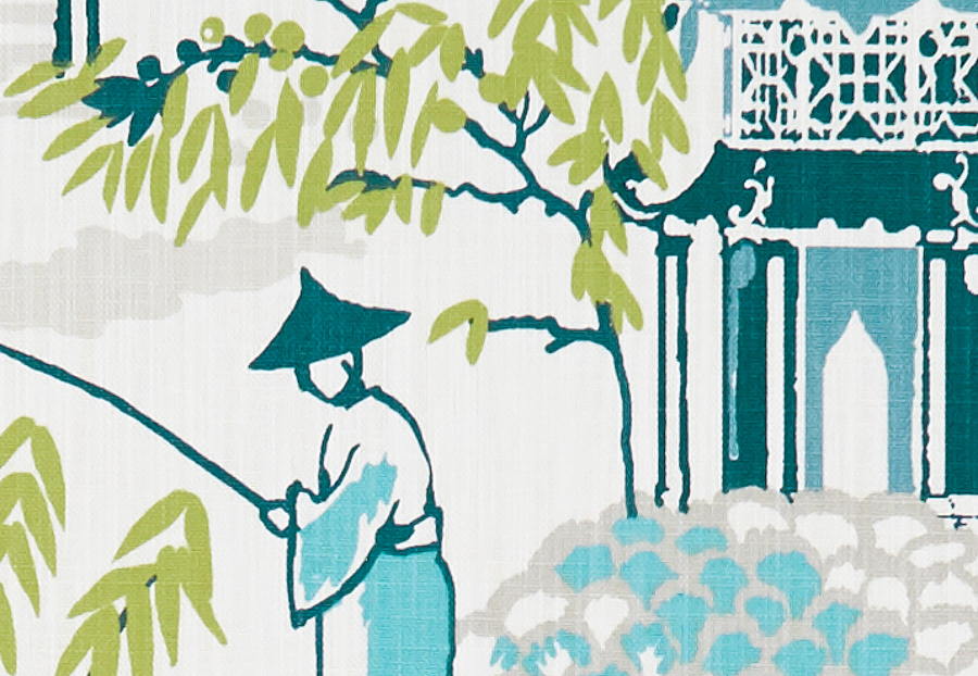 Ткань Clarke & Clarke Oriental Garden F1290/01