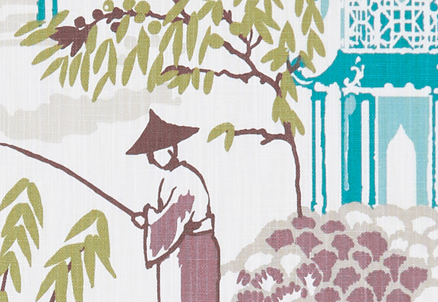 Ткань Clarke & Clarke Oriental Garden F1290/03