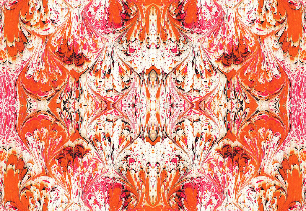 Обои Susi Bellamy Wallpaper Collection Orange Feathered
