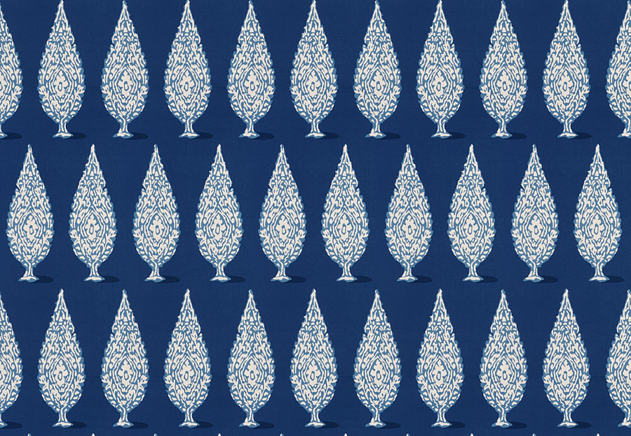Ткань Stroheim Dana Gibson Prints II Priya/Navy
