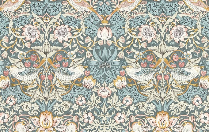 Английские обои Clarke & Clarke, коллекция William Morris Designs, артикул W0171/05