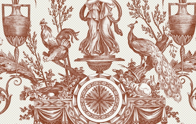 Американские обои York, коллекция Toiles Resource Library, артикул RT7814