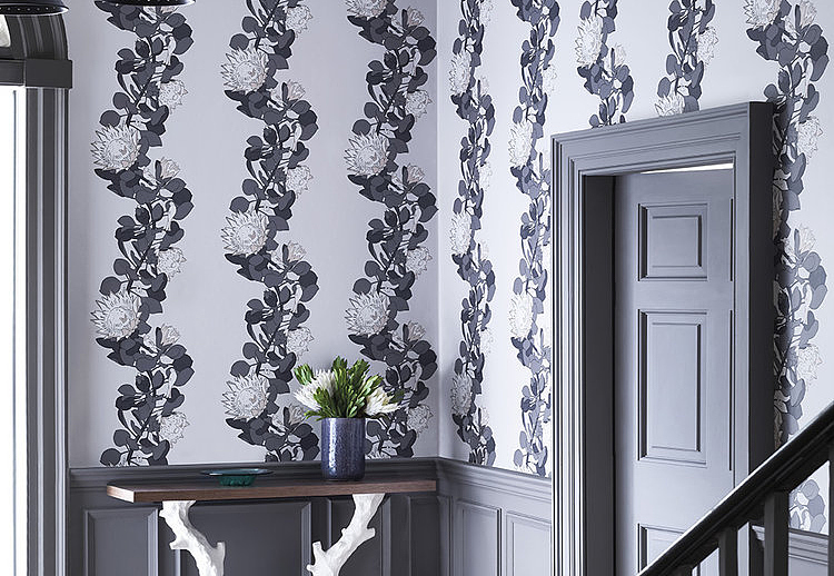 Обои Paint & Paper Library Tresco Protea Trail Blue's Blue