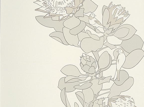 Обои Paint & Paper Library Tresco Protea Trail Slate